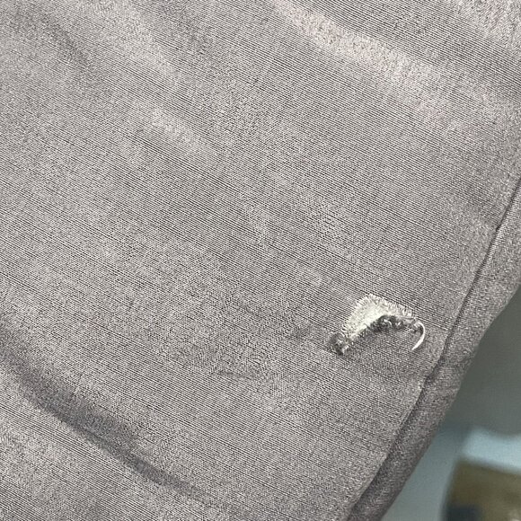 Vintage 80s Saxton Hall Gray Quilted Long Puffer Coat Toggle Button Closure M - Picture 2 of 9